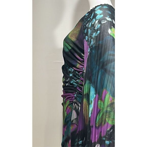 Emanuel Ungaro Asymmetrical Dress in Purple and Blue - Picture 10 of 14